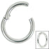 Titanium Large Gauge Hinged Segment Ring (Clicker)