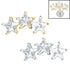 Titanium Internal 3 Sisters Jewelled Stars