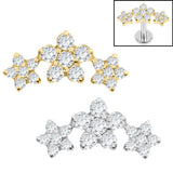 Titanium Internal Alice Flower Trio Top