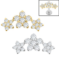 Titanium Internal Alice Flower Trio Top