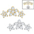 Titanium Internal Alice Flower Trio Top
