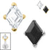 Titanium Internal French Cut Diamond