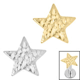 Titanium Internal Hammered Star