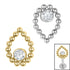 Titanium Internal Jewelled Asia Dewdrop 