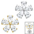 Titanium Internal Jewelled Blossom Flower