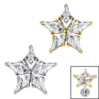 Titanium Internal Jewelled Galaxy Star Top