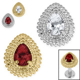 Titanium Internal Jewelled Kashvi Asia Teardrop