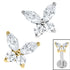 Titanium Internal Jewelled Queen Butterfly Top