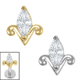 Titanium Internal Jewelled Tulip