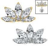 Titanium Internal Lotus Marquise Fan Top