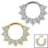 Titanium Jewelled Anasia Mandala Hinged Ring