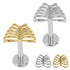 Titanium Internally Threaded Labrets 1.2mm - Titanium Caged Heart