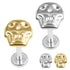 Titanium Internally Threaded Labrets 1.2mm - Titanium Death Head