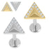 Titanium Internally Threaded Labrets 1.2mm - Titanium Jewelled Sankaku