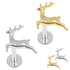 Titanium Internally Threaded Labrets 1.2mm - Titanium Prancer Reindeer 