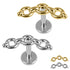 Titanium Internally Threaded Labrets 1.2mm - Titanium Solid Cable Chain