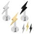 Titanium Internally Threaded Labrets 1.2mm - Titanium Thunderbolt