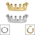 Titanium Princess Crown Hinged Clicker Ring