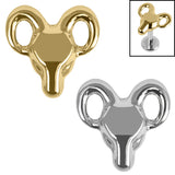 Titanium Rams Head for Internal Thread shafts in 1.2mm