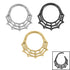 Titanium Spider Web Hinged Clicker Ring