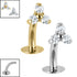 Titanium Threadless Floating Navel Bar - Titanium Jewelled Trinity 1.6mm