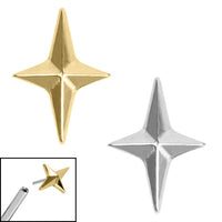 Titanium Threadless (Bend fit) Titanium Guiding Star