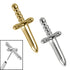 Titanium Threadless (Bend fit) Titanium Mini Dagger