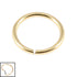 Zircon Steel Continuous Twist Rings (Gold colour PVD) (Seamless Ring)