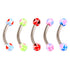Acrylic Windmill Ball Micro Curved Barbell 1.2mm