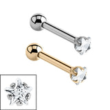 Steel Claw Set Jewelled Star Micro Bar 1.2mm