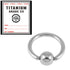 Sterile Titanium BCR with Titanium Ball