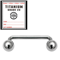 Sterile Titanium Surface Barbell