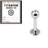Sterile Titanium Jewelled Labrets