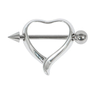 Heart Nipple Shield with Bar