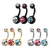 Multipacks - Various Double Jewelled Belly Bars