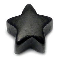 Black Steel Threaded Attachment - Star 1.2mm and 1.6mm