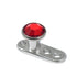 Titanium Dermal Anchor with Jewelled Disk Top (3mm diameter)