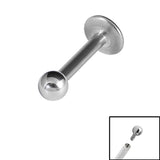 Titanium Internally Threaded Labrets 1.2mm