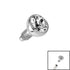Titanium Jewelled Ball for Internal Thread shafts in 1.2mm