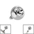 Titanium Jewelled Ball for Internal Thread shafts in 1.6mm (1.2mm). Also fits Dermal Anchor