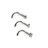 Multipack - Steel Ball, Heart & Star Nose Studs