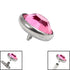 Titanium Jewelled Disk for Internal Thread shafts in 1.6mm (1.2mm). Also fits Dermal Anchor