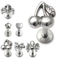 Steel Labret with Cast Steel Attachment 1.2mm
