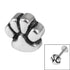 Steel Threaded Attachment - 1.2mm Cast Steel Paw Print