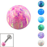 Synthetic Opal Threaded Balls 1.2mm