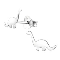 Sterling Silver Dinosaur Ear Stud Earrings