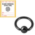 Sterile Black Steel BCR