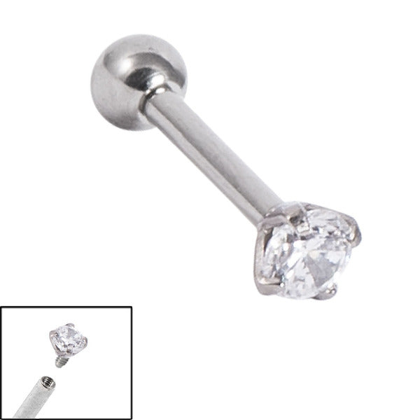 Titanium Internally Threaded Micro Barbells 1.2mm - Titanium Claw Set ...