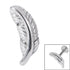 Steel Threaded Attachment - 1.2mm and 1.6mm Cast Steel Quill Feather