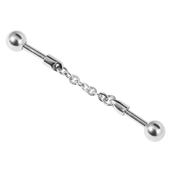 Ind50 Steel Moving Chain Industrial Scaffold Barbell IND50 – TDi Body Jewellery